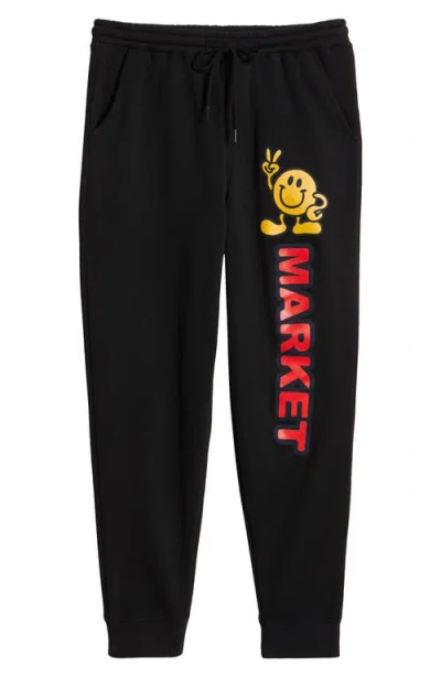 Market Good Neighbor Graphic Joggers In Black