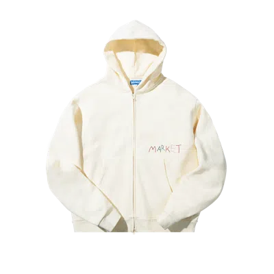 Market Good Produce Zip Hoodie In Butter-cream