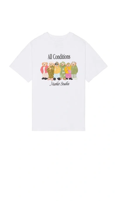 Market Gorpcore Bears T-shirt In White