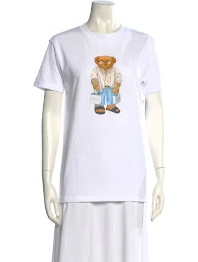 Pre-owned Market Graphic Print Crew Neck T-shirt W/ Tags In White