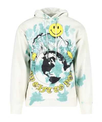Market Graphic-print Detail Hoodie In White