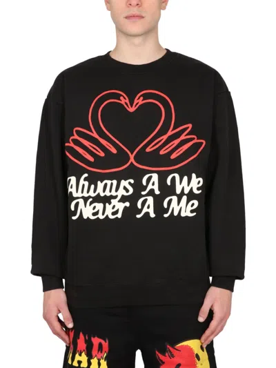 Market Grey Graphic Crew-neck Sweatshirt In Black