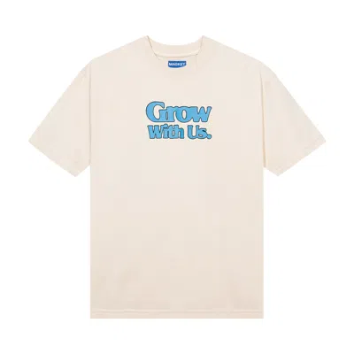 Pre-owned Market Grow With Us T-shirt 'ecru' | White | Men's Size S