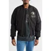 Market Handyman Reversible Bomber Jacket In Black