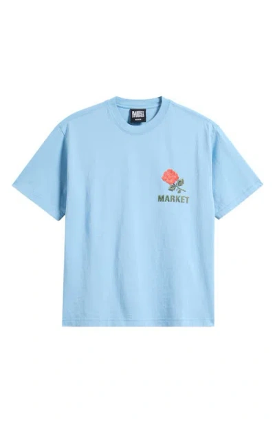 Market Have A Nice Day 3d Cotton Graphic T-shirt In Blue
