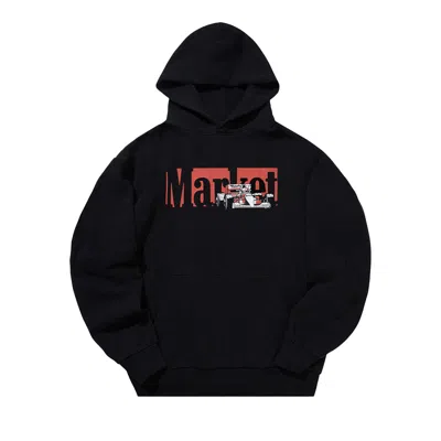 Pre-owned Market Have A Nice Race Hoodie 'washed Black' | Men's Size L