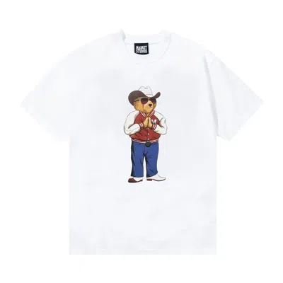 Pre-owned Market Hee-haw Bear T-shirt 'white' | Men's Size Xl