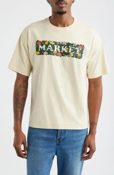 Market In The Vines Graphic T-shirt In Neutral