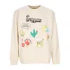 Market Institute Of The Mind Crewneck Cream Men's Lightweight Crewneck Sweatshirt In Cream