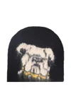 Market Intarsia Knit Beanie In Black