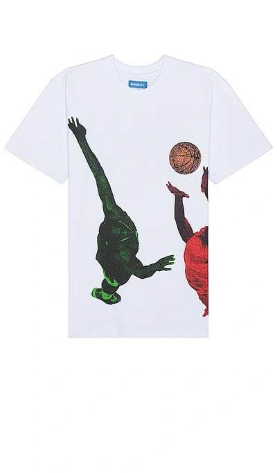 Market Jump Ball T-shirt In 白色