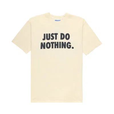 Pre-owned Market Just Do Nothing T-shirt 'ecru' In Cream