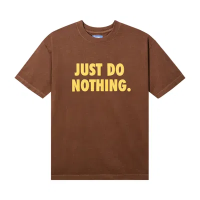 Pre-owned Market Just Do Nothing Tee 'acorn' In Brown