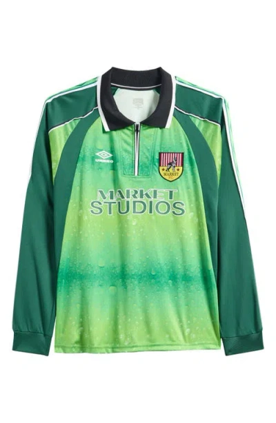 Market X Umbro Long Sleeve Keeper Jersey In Green