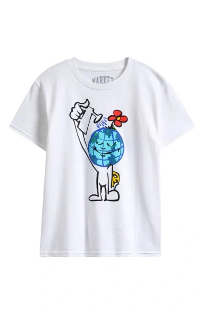 Market Kids' Mini  Let It Grow Graphic T-shirt In White