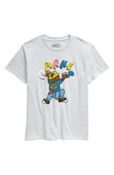 Market Kids' Under Pressure Bear Graphic T-shirt In Ash