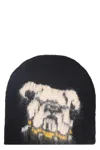 Market Intarsia Knit Beanie In Black