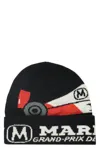 Market Intarsia-logo Beanie In Black