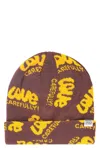 Market Intarsia-pattern Knitted Beanie In Brown