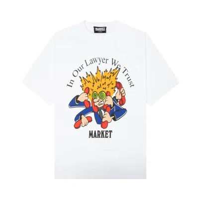 Pre-owned Market Lawyer We Trust T-shirt 'white' | Men's Size Xxl