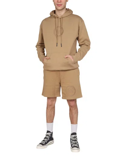 Market Logo Cotton Bermuda Shorts In Brown