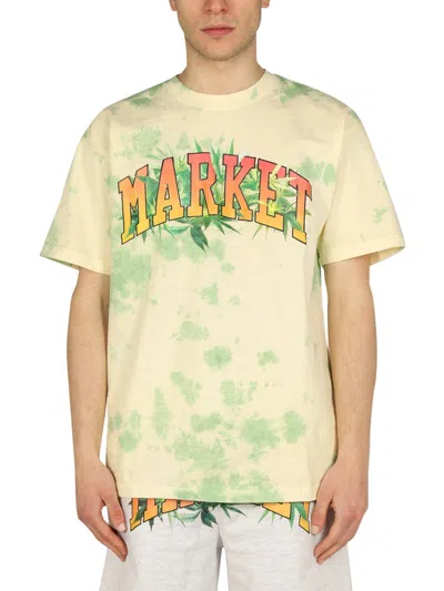 Market Logo Print T-shirt In Multicolor