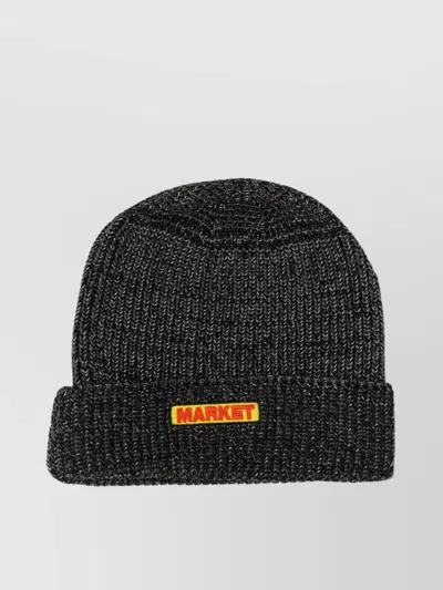 Market Logo Ribbed Cuff Cap