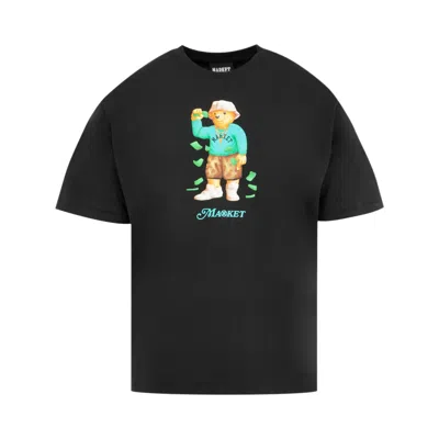 Pre-owned Market Making It Rain Bear T-shirt 'jet Black' | Men's Size Xxl