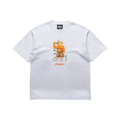 Pre-owned Market Making It Rain Bear T-shirt 'white' | Men's Size L