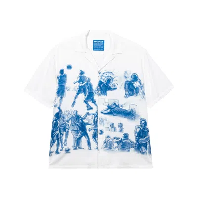 Market Malice Palace Camp Shirt In White