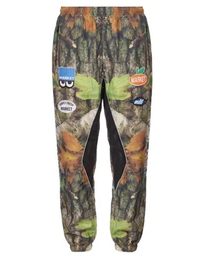 Market Man Pants Military Green Size S Polyester In Multi
