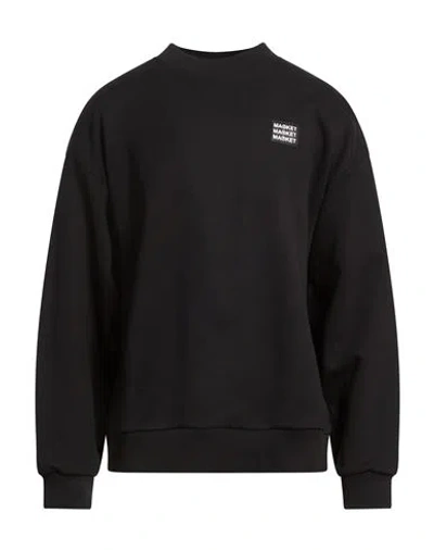 Market Man Sweatshirt Black Size L Cotton