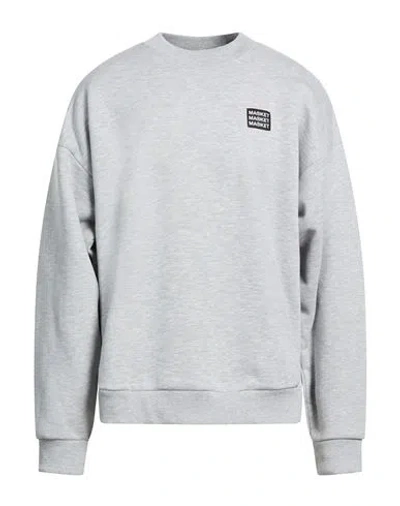 Market Man Sweatshirt Light Grey Size S Cotton In Gold