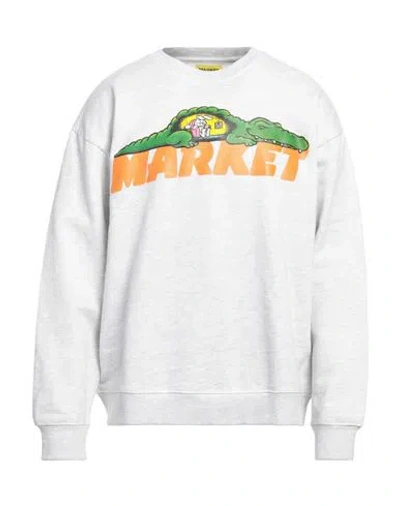 Market Man Sweatshirt Light Grey Size Xl Cotton