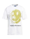 Market Smiley Printed Cotton Crew-neck T-shirt In White