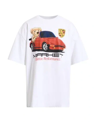 Market Man T-shirt White Size Xl Cotton