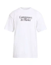 Market Man T-shirt White Size Xl Cotton In White