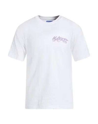 Market Man T-shirt White Size S Cotton