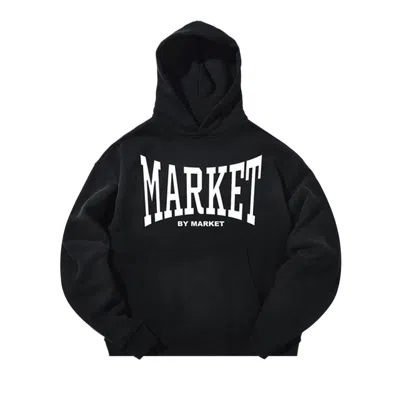 Pre-owned Market By  Hoodie 'washed Black' | Men's Size L