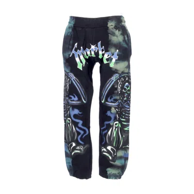 Market Men's Lightweight Tracksuit Pants Killing The Game Glow In The Dark Sweatpants Dark Tie Dye