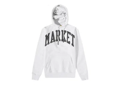 Pre-owned Market Men's  Arc Puff Hoodie Hoodie In Ash