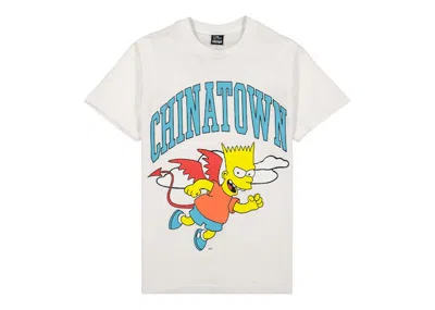 Pre-owned Market Men's  X The Simpsons Devil Arc T-shirt In White