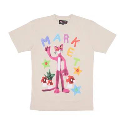 Market Men's Nostalgia Tee X Pink Panther Ecru T-shirt