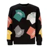 Market Men's Patch Crewneck Sweatshirt Black In Black