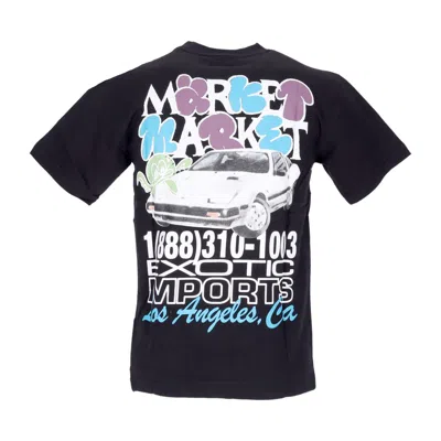 Market Men's T-shirt  Exotic Automobile Tee Black In Multi