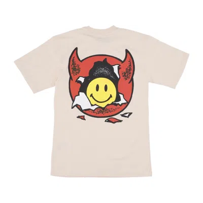 Market Men's T-shirt Smiley Inner Peace Tee Ecru In White