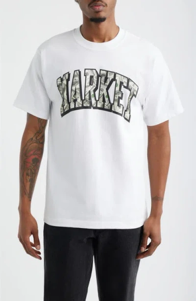 Market Money Arc Graphic T-shirt In White