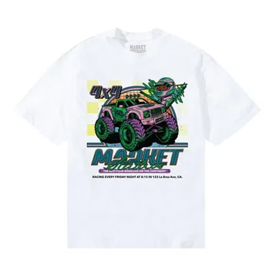 Pre-owned Market Monster Truck Rally T-shirt 'white' | Men's Size Xl