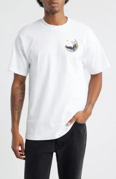 Market Night Rider Graphic T-shirt In White