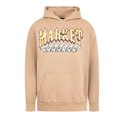Pre-owned Market No Guts No Glory Hoodie Gambling Style 'burro' | Brown | Men's Size M
